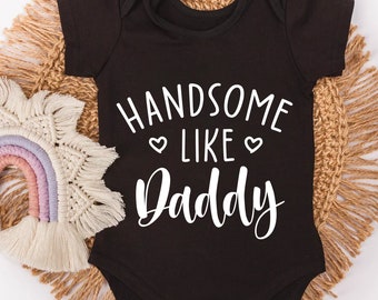 Beau comme papa Svg, Svg bébé, bébé garçon, grenouillère bébé, Svg nouveau-né, Svg nouveau bébé, tout-petit, Svg Silhouette coupe Cricut