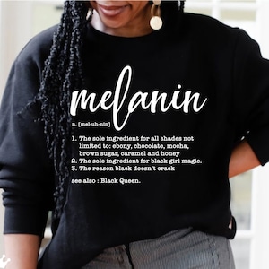 Définition de mélanine, Svg mélanine, Reine noire, Svg femme noire, Afro Svg, citations noires Svg Png Eps, fichier de coupe Cricut, sublimation