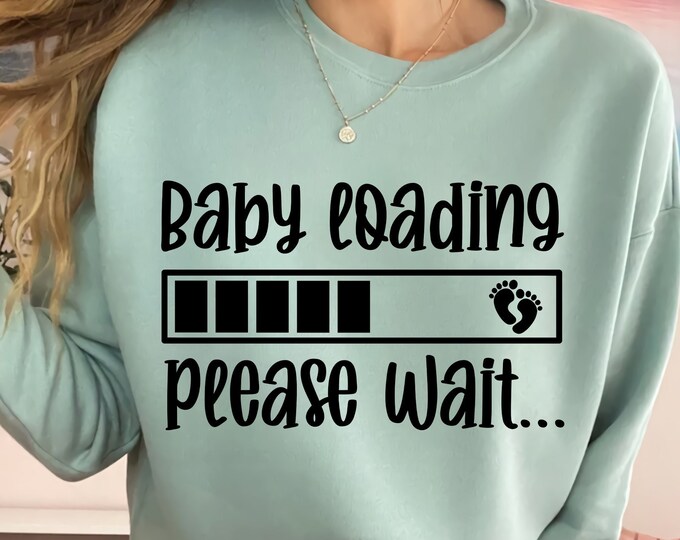 Baby Loading SVG: Pregnancy Announcement Cut File (digital Download) - Etsy
