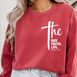 The Way The Truth The Life Svg, John 14:6 Svg, Bijbelvers Svg, christelijke Svg, Faith Svg, Cricut Cut-bestand, sublimatie Png