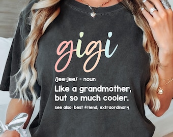 Gigi Definition SVG PNG, Grandma Quote Shirt Design (Digital Download)
