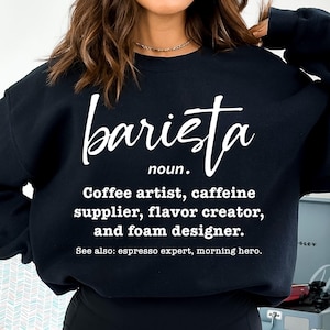 Svg drôle de définition de barista, Png d'expert en café, Svg de vie de barista, cadeau d'appréciation pour les baristas, Cricut et png pour sublimation
