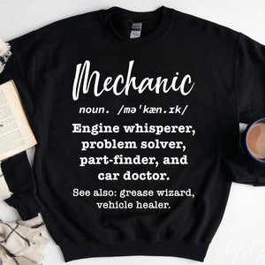 Svg drôle de définition de mécanicien, Png d'expert en réparation automobile, Svg de vie de mécanicien, cadeau d'appréciation pour les mécaniciens, Cricut et png pour sublimation