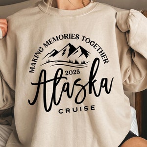 Crucero por Alaska 2025 Svg, Creando recuerdos juntos Svg, Viaje a Alaska Svg, Crucero familiar Svg, Alaska Svg, Silueta, Cricut, Sublimación Png