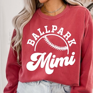 Estadio Mimi de béisbol SVG PNG, Camiseta de abuela de béisbol SVG, Día de juego familiar de béisbol SVG, Abuela deportiva SVG para Cricut y sublimación