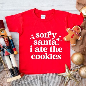 Lo siento Santa, me comí las galletas Svg, mono de bebé divertido Svg, baby shower Svg, bebé de Navidad Svg, divertido Svg de Navidad, Cricut