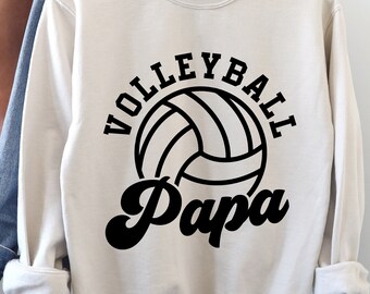 Volleyball Papa Svg, Volleyball Papa Shirt Svg, Volleyball Dad Svg, Volleyball Game Day Svg, Sports Dad Svg, Love Volleyball Svg Png Eps