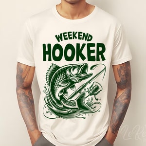 Weekend Hooker Svg, grappige vissen Png, vissen sublimatie Png voor shirt, zomer bas vis Svg, cadeau voor papa Svg Png Eps, Cricut Cut-bestand