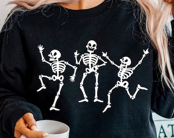 Esqueletos de baile SVG, Halloween Svg, Skeleton Dance SVG, Cricut Files, Silhouette, Instant Download