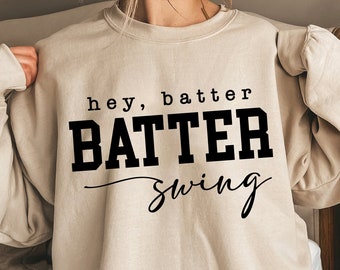 Hey Batter Batter Swing Svg, Baseball Mom Svg, Baseball Season Svg, Baseball Shirt Svg Png Eps, Cricut, Sublimation