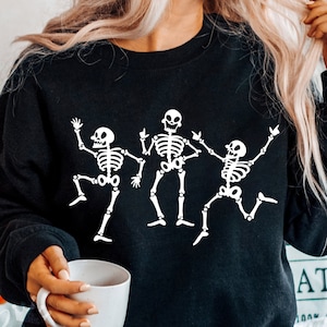 Dancing Skeletons SVG, Halloween Svg, Skeleton Dance SVG, Cricut Files, Silhouette, Instant Download