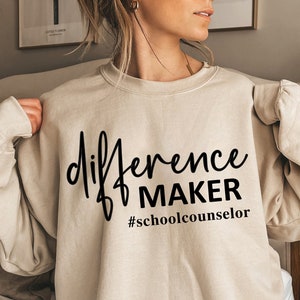 Difference Maker School Counselor SVG, Counselor Svg , gift for teacher, teacher shirt Svg, teacher quote Svg, Sublimation
