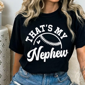 Das ist mein Neffe, Baseball Tante, Softball, größter Fan, Baseball Tante Shirt zum Aufbügeln, Cricut, SVG, Eps