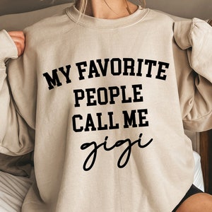 Mijn favoriete mensen noemen me Gigi Svg, SVG-bestand voor Cricut, Great Grandma Shirt SVG, Gigi SVG, Grandma Svg, Cricut, Sublimation