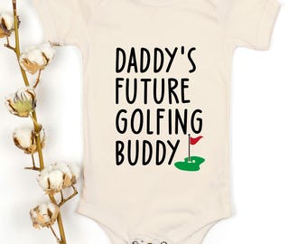 Daddy’s Future Golfing Buddy Svg Png – Cute Baby Golf Design for Cricut and Sublimation, Sports Baby Shower Gift, Golf Dad Baby Bodysuit