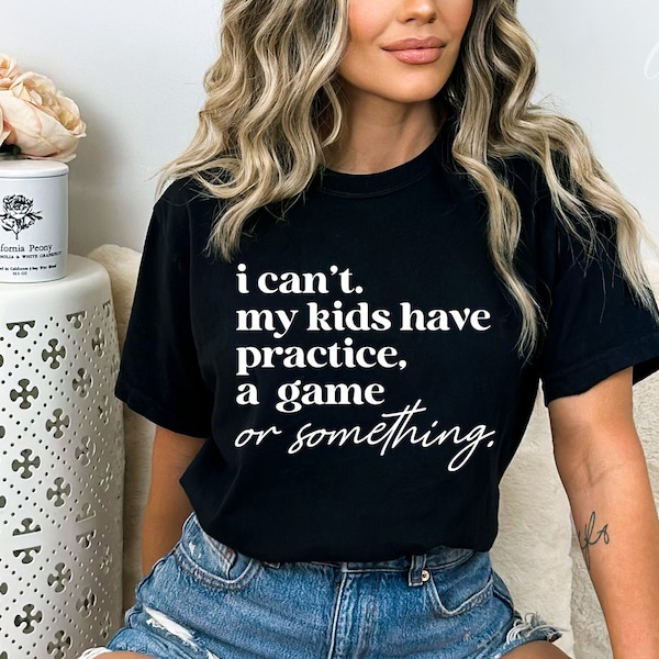 I Can't My Kids Have Practice a Game or Something SVG, Sports Mom Cut File, Baseball Saying, Football Quote svg eps png Silhouette Cricut