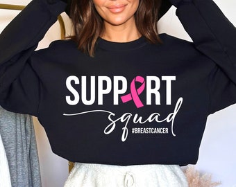 Support Squad Breast Cancer Awareness Svg, Together We Fight Svg, Pink Ribbon Svg, Pink October Svg, Cut files for Cricut, Svg Png Eps