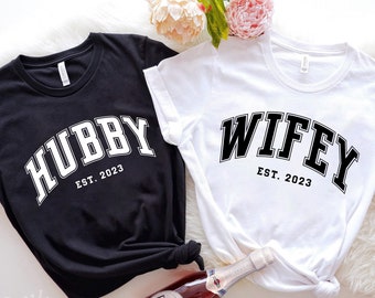 Hubby and Wifey 2023 SVG, Est. 2023 Svg, Bride and Groom SVG, Wedding Svg, Husband and Wife Svg, Anniversary Svg, Svg files for Cricut