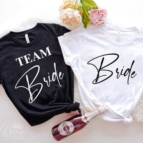 Team Bride Svg, Bride Svg, Wedding Bundle, Bridesmaid Svg, Bachelorette Svg, Bridal Party Svg, Team Bride Shirt Svg, Cut file, Silhouette