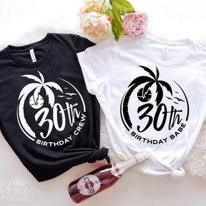 30th Birthday Crew & Babe Svg, 30th Birthday Squad Svg, 30 and Fabulous Svg, Svg Files for Cricut, Silhouette Files