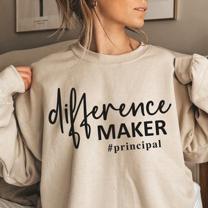 Difference Maker Principal SVG, Powrót do szkoły Svg, Eps, Png, Sylwetka, Cyfrowy, Asystent dyrektora, Prezent dla dyrektora