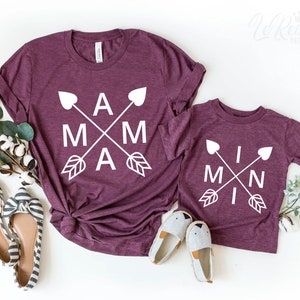 Mama Mini Svg, Mama And Me Svg, Mama Svg, Mom Life Svg, Mama Mini Arrow Heart Svg, Mama Life Svg, Mama Mini Svg Cut Files Cricut