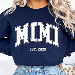 Mimi Est 2025 Svg, nouvelle chemise Mimi Svg, Mimi cadeau Svg, faire-part de grossesse Svg Png Eps, Cricut