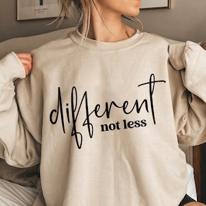 Verschillende niet minder Svg, Autism Awareness Svg, Neurodiversity Shirt Svg, Sublimatie, Cricut, Svg Png Eps