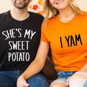 Sie ist meine Süßkartoffel ich Yam SVG, lustige Paare Thanksgiving SVG, sie ist meine Süßkartoffel ich Yam geschnitten Dateien, Cricut, Silhouette, Png, SVG, Eps