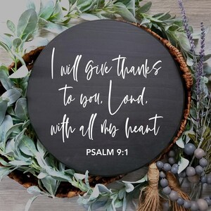 I will give thanks to you Lord, with all my heart Svg, Psalm 9:1 Svg, Scripture Bible Verse Svg, Christian Svg, Cricut, Sublimation Png