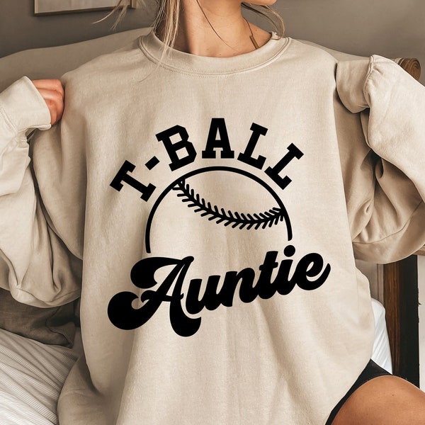 T-Ball Auntie Svg, Tee Ball Svg, T-Ball Auntie Shirt Iron On Png, T-Ball Family Svg Png Eps, Cricut Cut File