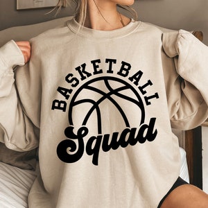 Basketball Squad SVG, Sport Saison geschnitten Dateien, Bball Zitat SVG, Sport SVG, Basketball Mom Squad SVG, Cricut, Png Eps