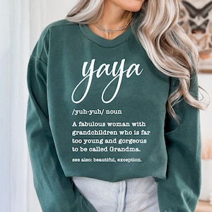 Yaya Definição Svg, Avó Svg, Vovó Svg, Nana Svg, Engraçado Yaya Svg, Arquivo Cricut Cut, Sublimação Png