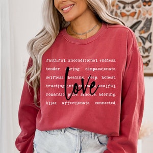 Słowa Miłości Svg, Definicja Miłości Svg, Walentynki Svg, Trendy, Pliki Svg dla Cricut, Sylwetka, Sublimacja Png