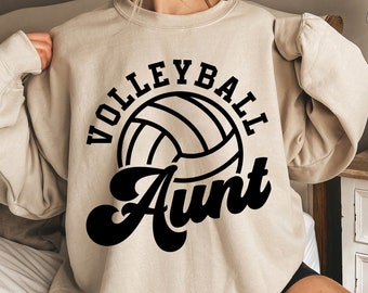 Volleyball Aunt Svg, Volleyball Auntie Svg, Png, Vball Season Cut Files, Sports Family Shirt Quotes, Cricut, Silhouette