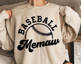 Baseball Memaw Svg, Fun Gift For Memaw Svg, Love Baseball Svg, Sports Svg, Baseball Memaw Iron On Png, Sublimation, Cricut Cut File Svg
