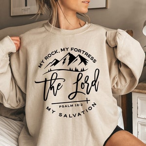 Il Signore mia roccia la mia fortezza la mia salvezza Svg, Salmo 18:2 Svg, religioso Svg, cristiano Svg Png Eps, Cricut Cut File, sublimazione Png