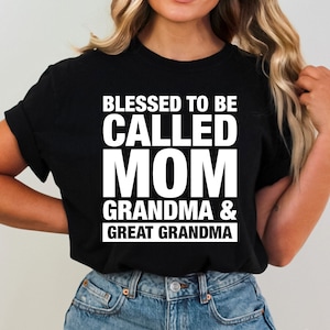 Gezegend om moeder oma en overgrootmoeder Svg te worden genoemd, Moederdag Svg, Cadeau voor moeder, gezegende oma Svg, Cricut Cut File, Sublimation Png