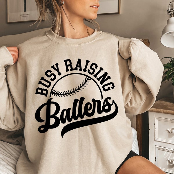 Busy Raising Ballers Svg Png Eps, Baseball Mama Svg, Trendy Baseball Svg, Baseball Mom Svg, Sports Mom Svg, Cricut, Sublimation