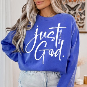 Niet geluk alleen God Svg, christelijke Svg, geloof Svg, inspirerende Svg, schrift Svg Png Eps, Cricut Cut bestand, sublimatie