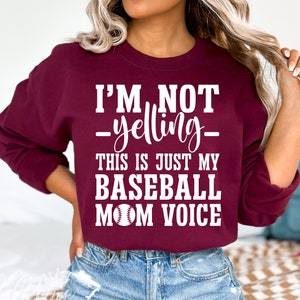 Ich schreie nicht, das ist nur meine Baseball-Mama-Stimme, Baseball-Mama-Svg, Spieltag-Svg, Baseball-Mama-Stimme, Liebe Baseball Cricut, Png