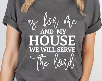 As for Me and My House We Will Serve the Lord – SVG Cut File (mtc, Svg ...