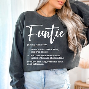 Funtie Svg, Ciocia Svg, Definicja Funtie Svg, Zabawna Ciocia Svg, Najlepsza Ciocia Na Świecie, Koszulka Ciocia Svg Png Eps, Plik Cięcia Cricut, Sublimacja