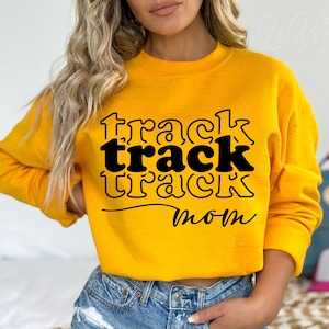 Track Mom SVG, Track Mom Shirt, Leichtathletik-Svg, Läufer-Svg, Lauf-Svg, Sport-Mama-Svg, Cricut-Schnittdatei, Sublimation Png