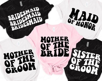 Bridal Party SVG Bundle, Bachelorette Party Svg, Groovy, Trendy, Retro, Bridal Shower Svg, Hen Party Svg, Wedding Svg, Bride Team Svg, Png
