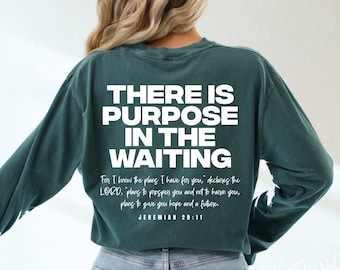 There is Purpose in the Waiting Jeremiah 29:11 Svg, Christian Svg, Bible Verse Svg, Religious Svg, Faith Svg, Jesus Svg Png Eps, Cricut Cut