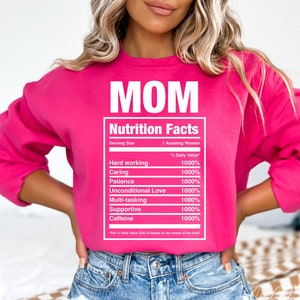 Maman valeur nutritive Svg, cadeau fête des mères, Svg maman, Svg vie de maman, fichier de coupe Cricut, sublimation png