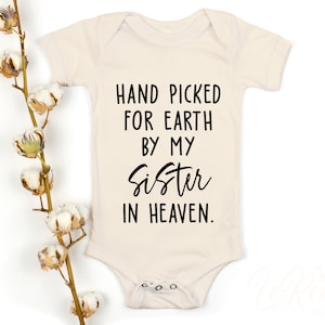 Hand gepflückt von meiner Schwester im Himmel, Engel Schwester, Neugeborene, Babyparty, liebevolle Erinnerung Cricut, Sublimation Png
