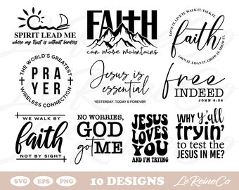 Christian Bundle | Vol.3 | Bible Quote Svg, Scripture Svg, Religious Svg, Bible Verse Svg, Inspirational Svg, Faith Svg, Jesus Svg