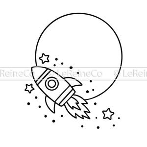 Tema galassia in formato SVG, Bambino spaziale in formato SVG, Futuro astronauta in formato SVG, Tutina per neonato a forma di razzo in formato SVG, Sublimazione in formato PNG per Cricut, Vettore di razzo
